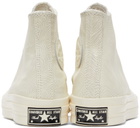 Converse Beige Leather Chuck 70 High Sneakers