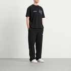 ANNIE HOOD Men's College T-Shirt in Black/Black