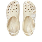 Crocs Classic Marbled Clog in Bone/Multi