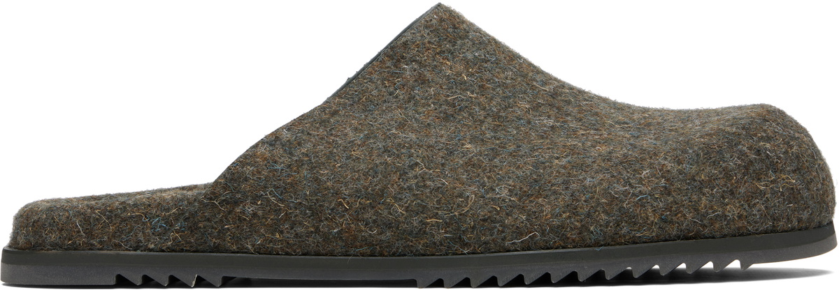 Rick Owens Gray Concordians Granola Mule Loafers