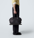 The Row Agnes 16 leather top-handle bag