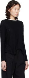 MM6 Maison Margiela Black Upside Down Sweater