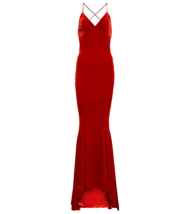 Photo: Norma Kamali Fishtail velvet gown