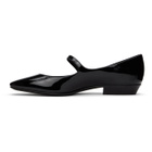 Saint Laurent Black Sixtine Ballerina Flats