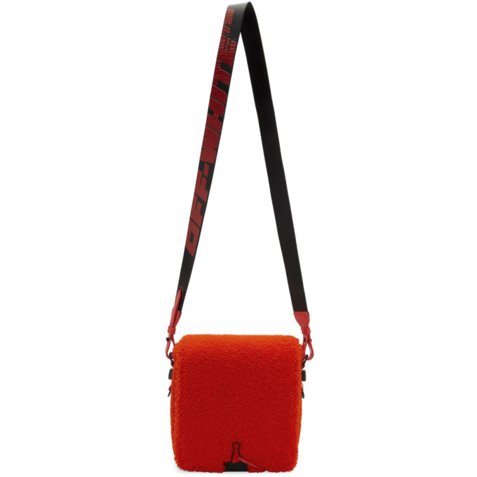 Off white red binder clip bag hotsell