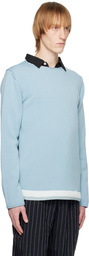 Comme des Garçons Homme Deux Blue Crewneck Sweater