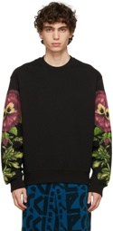 Kenzo Black Pansy Sweatshirt