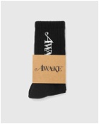 Awake Logo Socks Black - Mens - Socks