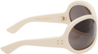 Gucci Off-White Oval Sunglasses