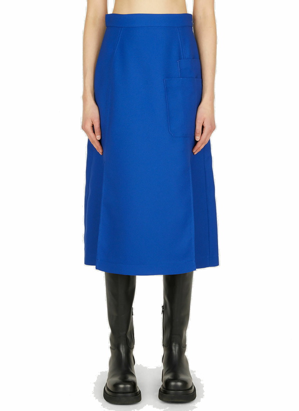 Photo: Patch Pocket Skirt in Blue