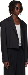 LU'U DAN Black Slashed Blazer