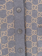 Gucci Cardigan Grey Womens Knitwear
