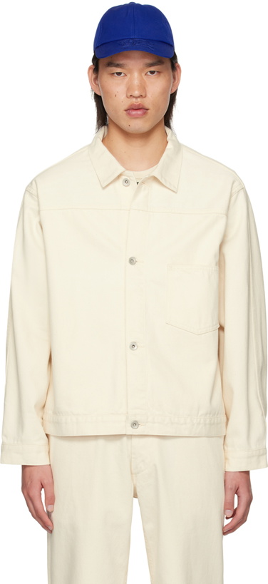 Photo: nanamica Off-White Cropped Denim Jacket