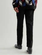 SAINT LAURENT - Slim-Fit Cotton-Corduroy Trousers - Black