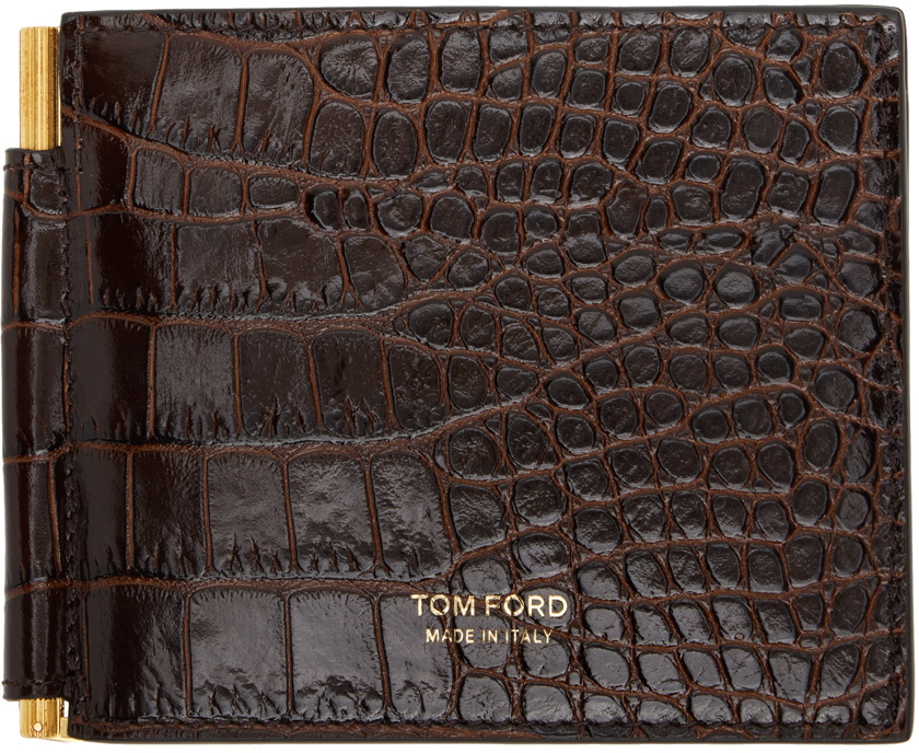 折りたたみ財布 TOM FORD LEATHER GRAINED LOGO MONEY CLIP WALLET GRAIN LEATHER MONEY CLIP WALLET | Tom Ford Fashion