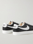 Nike - Blazer Low '77 Suede-Trimmed Leather Sneakers - Black
