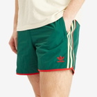 Adidas Men's Adicolor Classics Sprinter Shorts in Collegiate Green/Powder Yellow