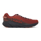 Hoka One One Red and Black Rincon 2 Sneakers