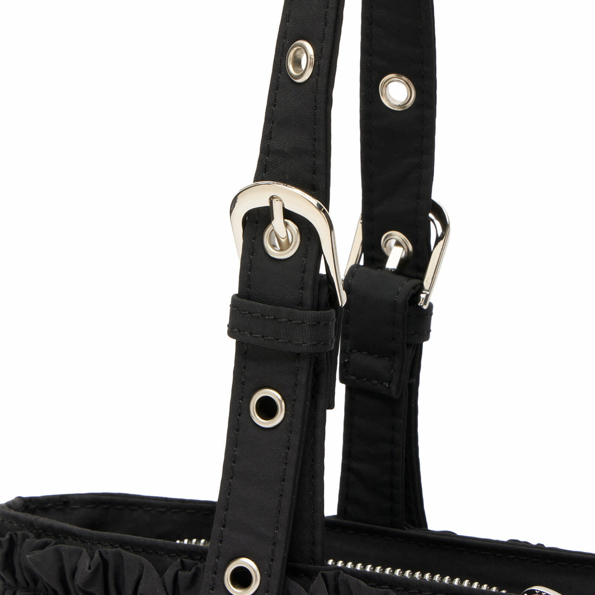 Damson Madder Women's Sophia Ruffle Bag in Black 
