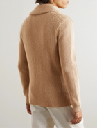 Ralph Lauren Purple label - Ribbed Wool and Cashmere-Blend Cardigan - Brown