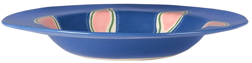 Laetitia Rouget Blue & Pink Susanna Dinner Plate