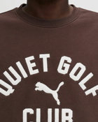 Puma Puma X Qgc Graphic Crewneck Brown - Mens - Sweatshirts