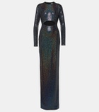 The Sei Sequined cutout gown