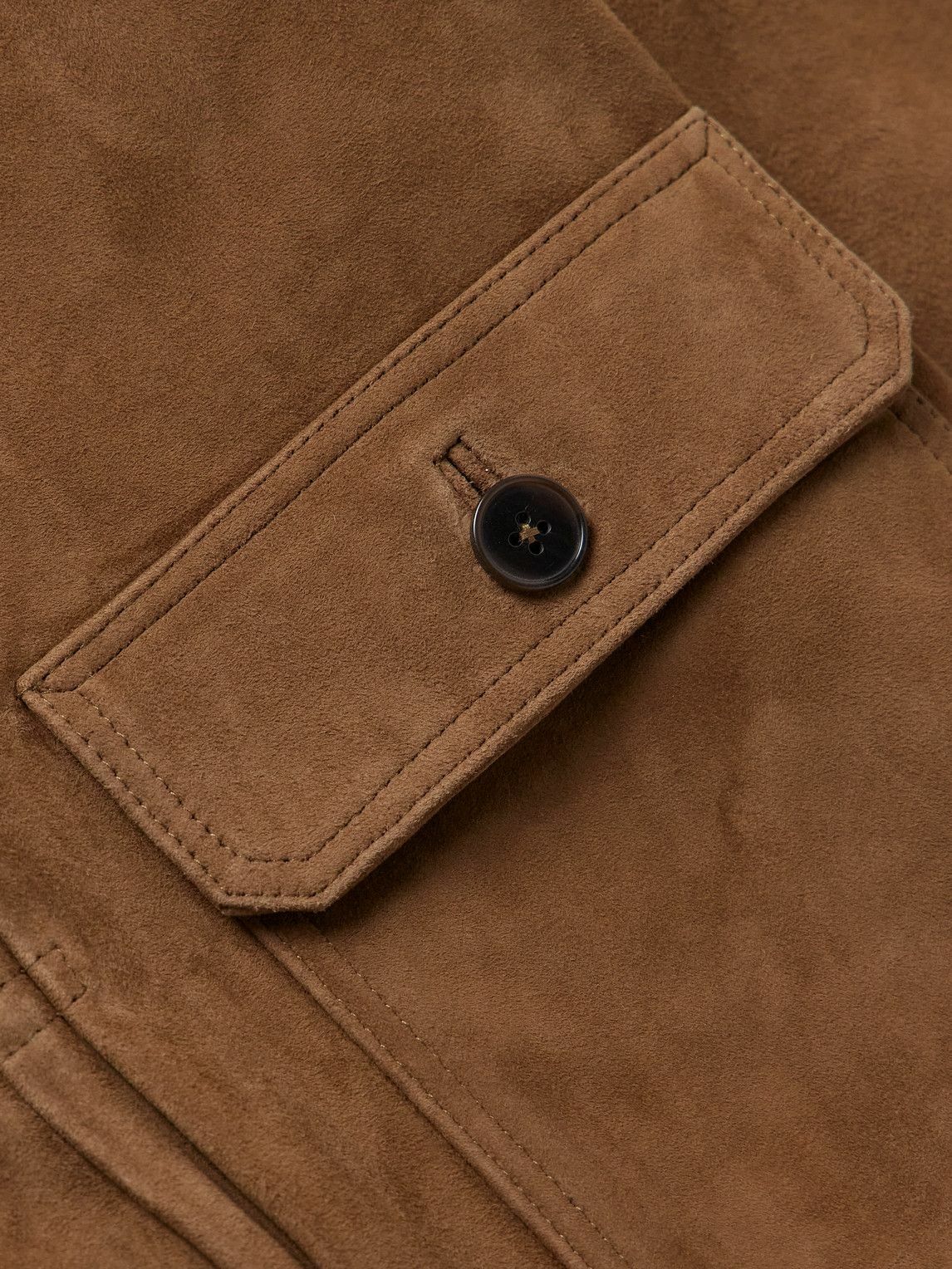 Officine Générale - Lazlo Suede Jacket - Brown