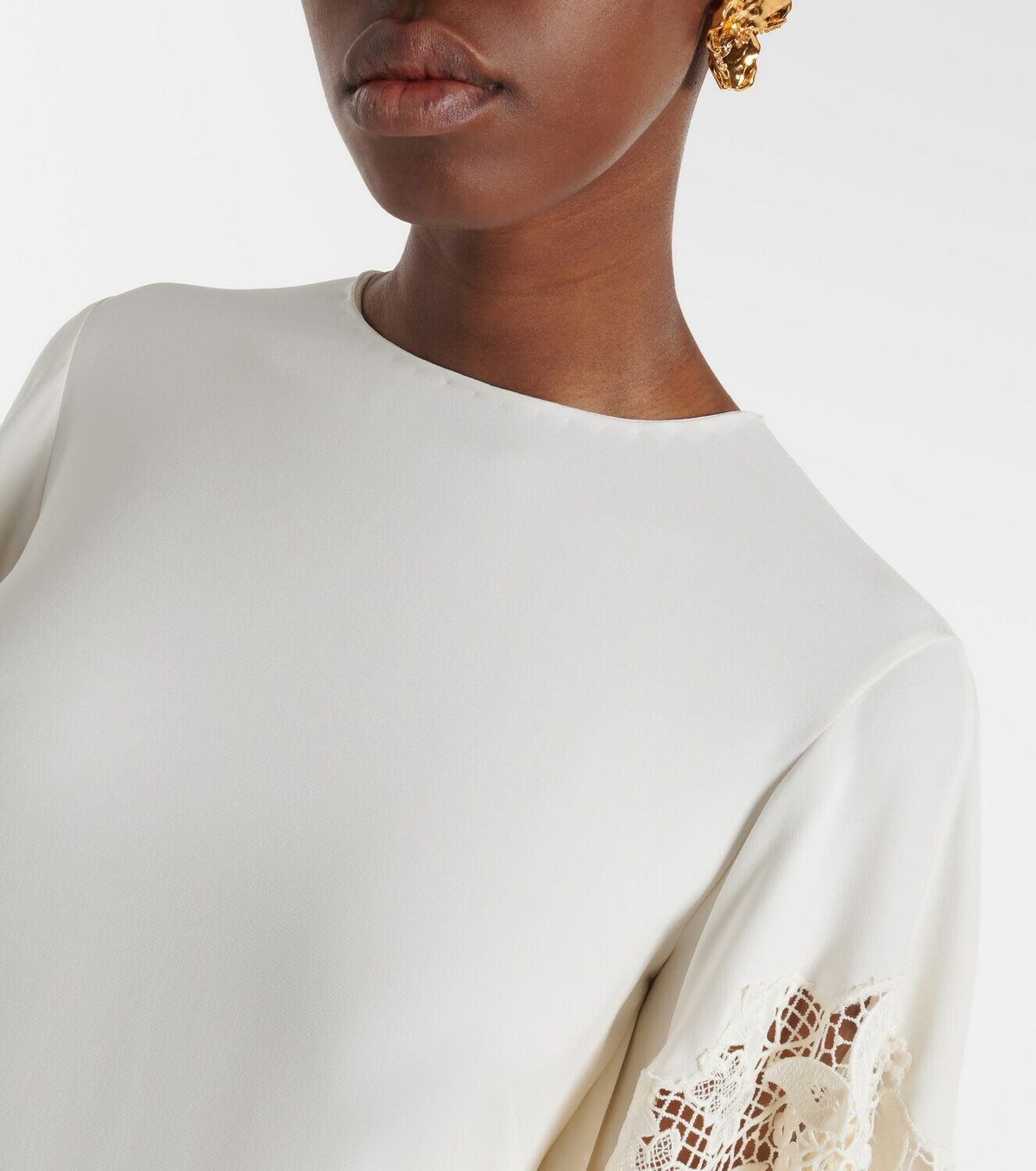 Oscar de la Renta Floral silk-blend kaftan