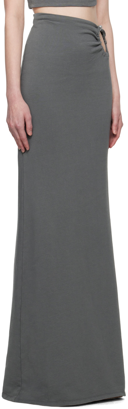 Jade Cropper Green Wire Maxi Skirt