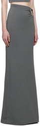 Jade Cropper Green Wire Maxi Skirt