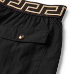 Versace - Slim-Fit Short-Length Swim Shorts - Black