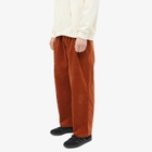 Checks Downtown Men's Pleated Corduroy Pant in Rust