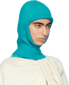 ISSEY MIYAKE Blue Chunky Wool Balaclava