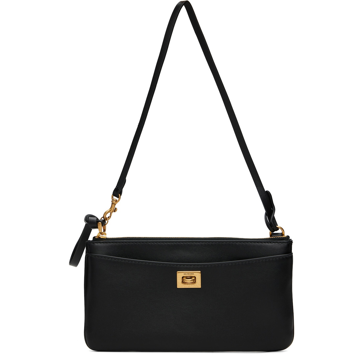 Balenciaga Black Rodeo Phone Pouch Bag