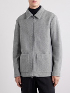 Barena - Cotton-Blend Felt Overshirt - Gray