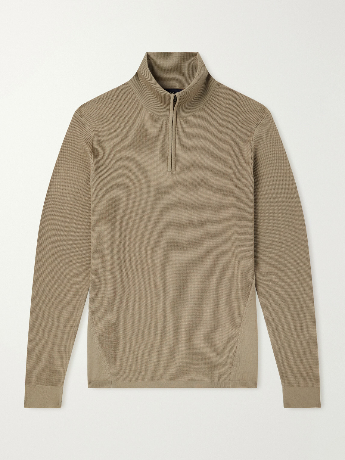 SEASE - Waffle Turtle-Neck Wool-Knitted Sweater - Neutrals