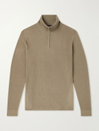SEASE - Waffle Turtle-Neck Wool-Knitted Sweater - Neutrals
