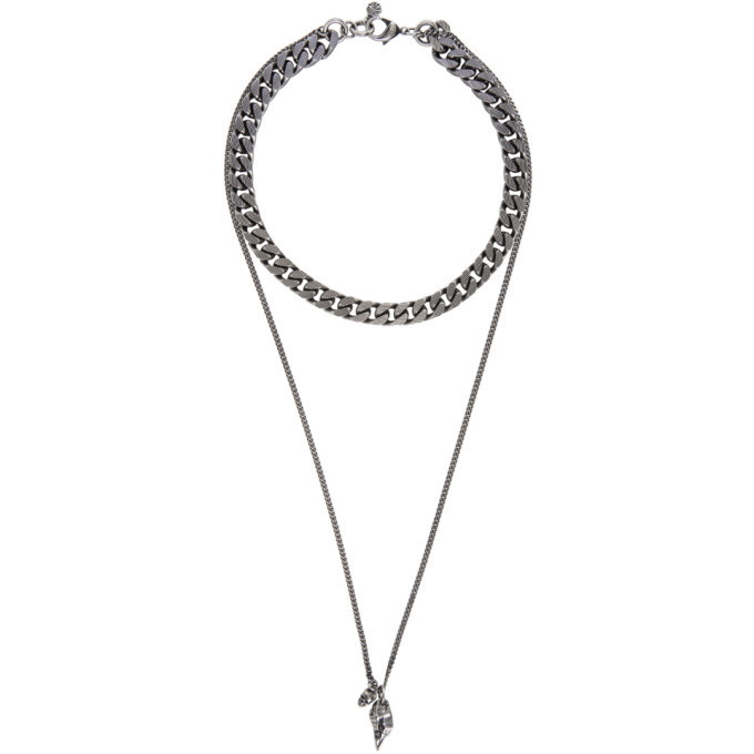 Photo: Alexander McQueen Silver Double Chain Necklace