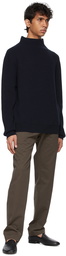 The Row Navy Daniel Sweater