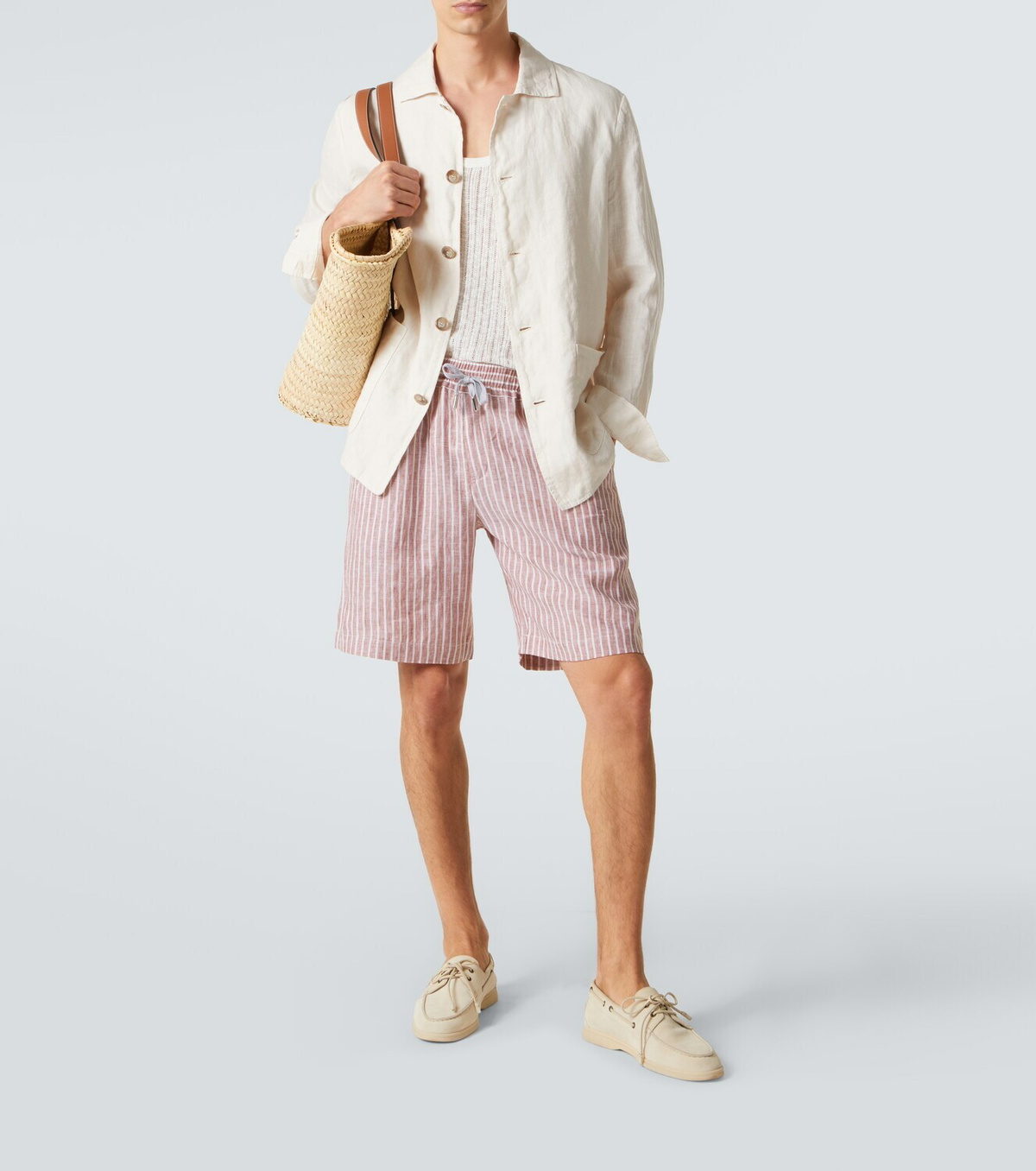 Fedeli Oxford linen jacket