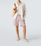 Fedeli Oxford linen jacket