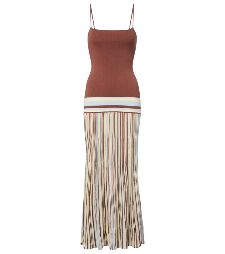 Photo: Faithfull Citara striped cotton-blend maxi dress
