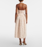 Markarian Leia floral pleated cotton midi dress