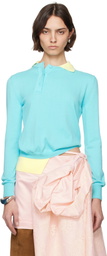 ALL-IN Blue & Yellow Double Polo