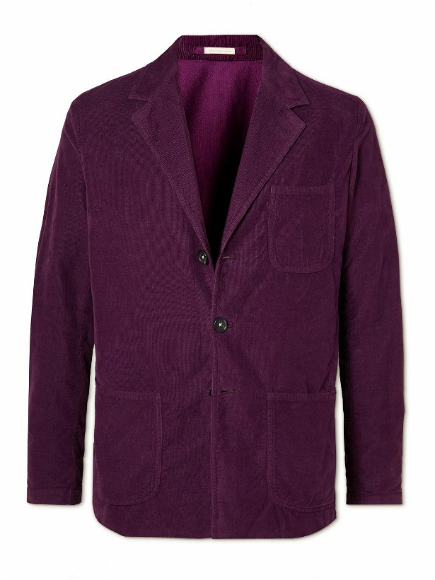 Photo: Massimo Alba - Baglietto Cotton-Corduroy Suit Jacket - Purple