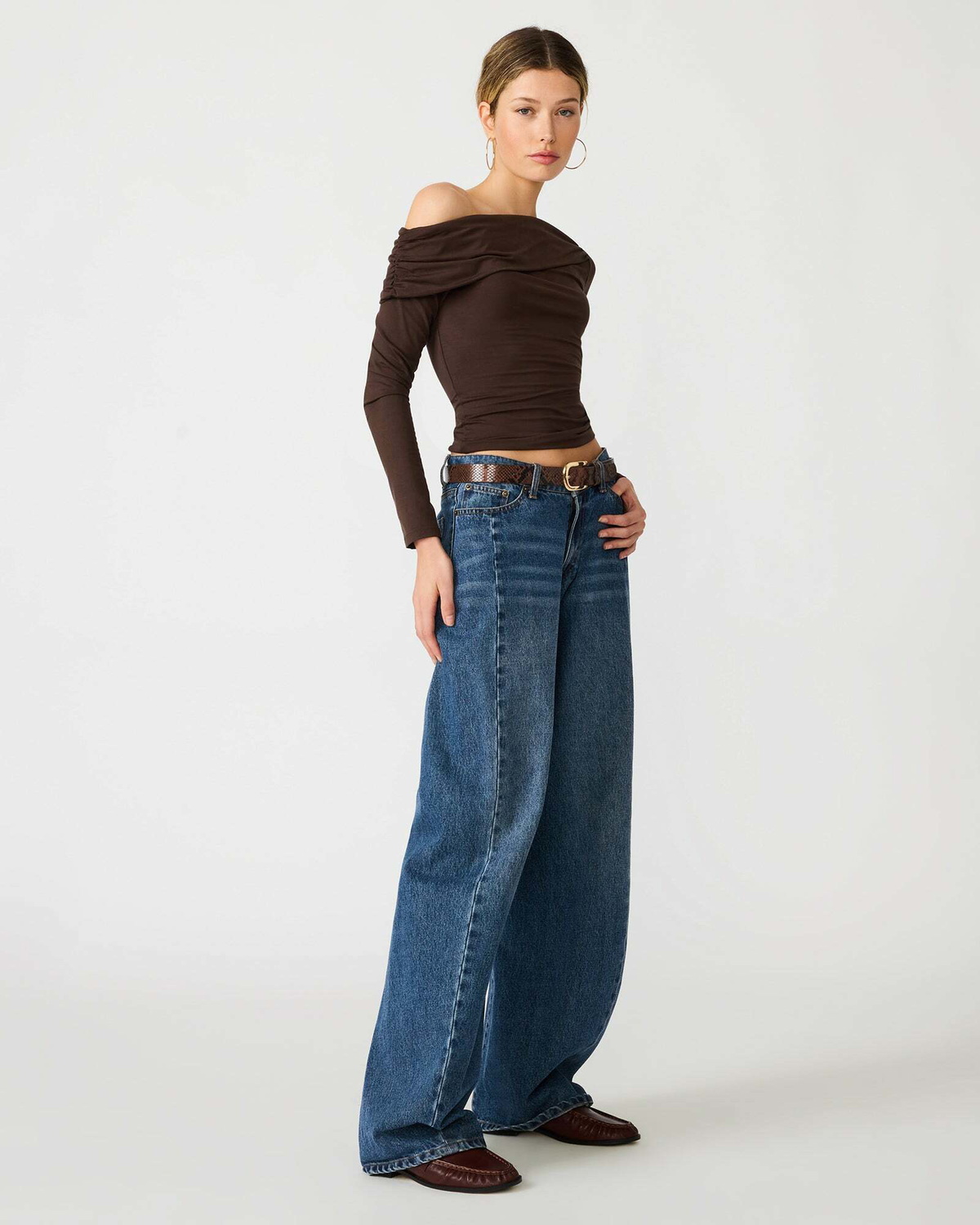 Steve Madden Ryder Knit Top in Cocoa