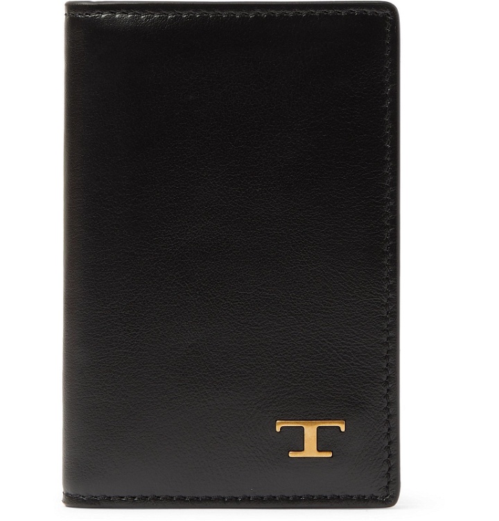 Photo: Tod's - Logo-Embellished Leather Bifold Cardholder - Black