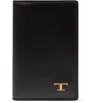 Tod's - Logo-Embellished Leather Bifold Cardholder - Black