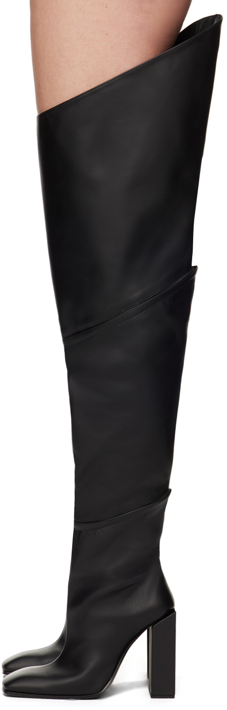 MARIE ADAM-LEENAERDT Black Zip Boots